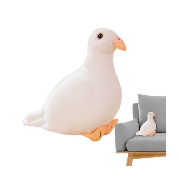 Campsie Peluche Pigeon | Jouet De Pigeon en Peluche | Jouets en Peluche Simulés Drôles | Figurine De Plumes Artificielles | D