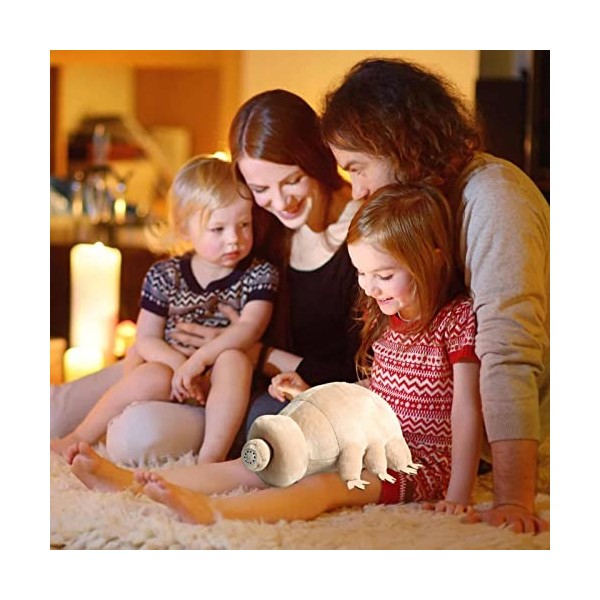 BUNIQ A/V Animaux en peluche laids pour enfants, peluche tardigrades - Coussin en peluche de dessin animé ours deau profond,