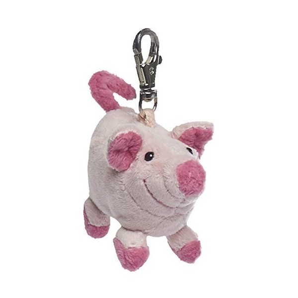 Schaffer Knuddel mich!- Pendentif Cochon Loulou Porc en Peluche, 0254, Rose, 10 cm
