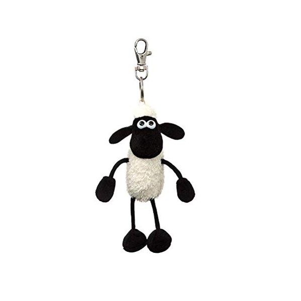 Shaun The Sheep 61176 Clip pour Sac à Dos, Noir et Blanc, Excellente idée Cadeau