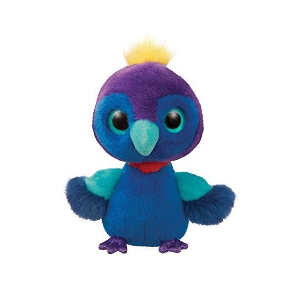 Aurora, 61286, YooHoo, Paon du Congo Bellus, 15 cm, Peluche, Violet et Bleu