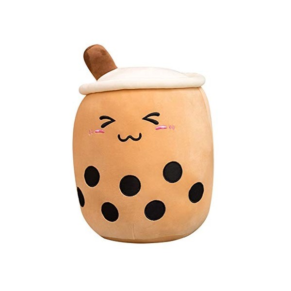 Hpory Bubble Tea en Peluche, 24cm/35cm Kawaii Peluche Animal Tasse à thé Oreiller en Peluche Animaux en Peluche Doux Sommeil 