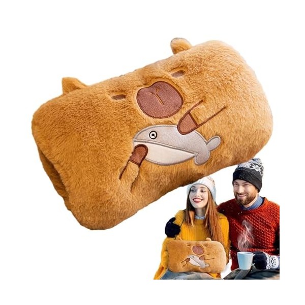 Tedious Manchons à Main Capybara en Peluche | Jouets en Peluche Capybara - Jouet en Peluche Confortable en Forme de Capybara,