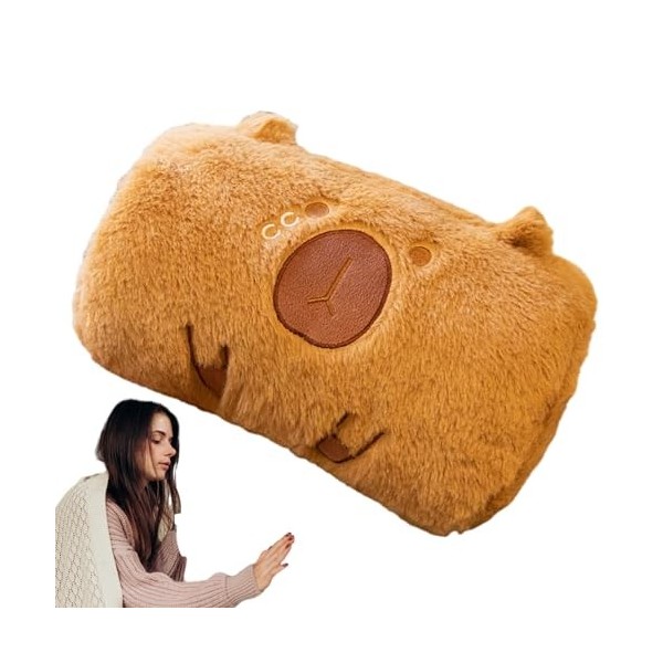 Tedious Manchons à Main Capybara en Peluche | Jouets en Peluche Capybara - Jouet en Peluche Confortable en Forme de Capybara,