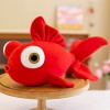 PERZOE Poisson en Peluche Jouet Mignon en Peluche Poisson Rouge poupée en Peluche flet Animal en Peluche Jouet en Peluche pou