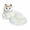 Animal en Peluche Chat, 24cm Jouet en Peluche Réaliste, Simulation Chat en Peluche, Jouets en Peluche Kawaii, Douce et Souple