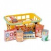 Casdon Shopping Basket, Colourful Toy Shopping Basket for Children Aged 3+, Comes with Miniature Versions of Popular Foods!