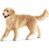 Schleich-16395 - Golden retriever - femelle - Farm World Figurine, Multicolore