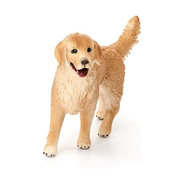 Schleich-16395 - Golden retriever - femelle - Farm World Figurine, Multicolore