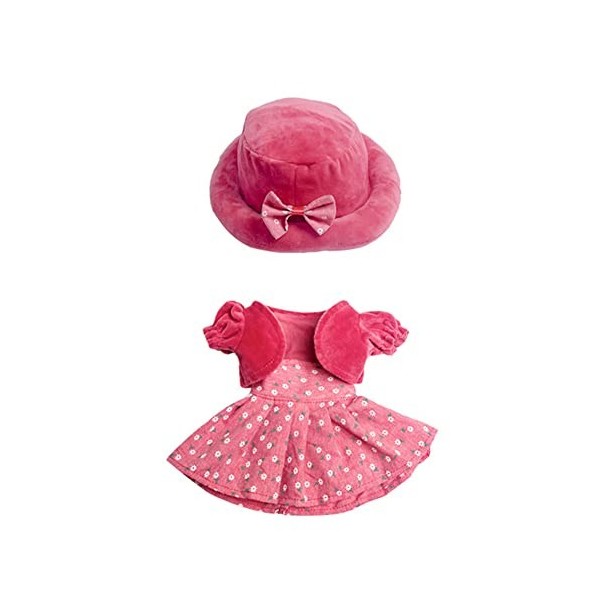 ibeafilly Mignonne Poupée de Chiffon Fille Jouet en Peluche Douce Dressable Mini-princesse Poupée en Chapeau et Jupe Jolie Dé