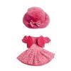 ibeafilly Mignonne Poupée de Chiffon Fille Jouet en Peluche Douce Dressable Mini-princesse Poupée en Chapeau et Jupe Jolie Dé