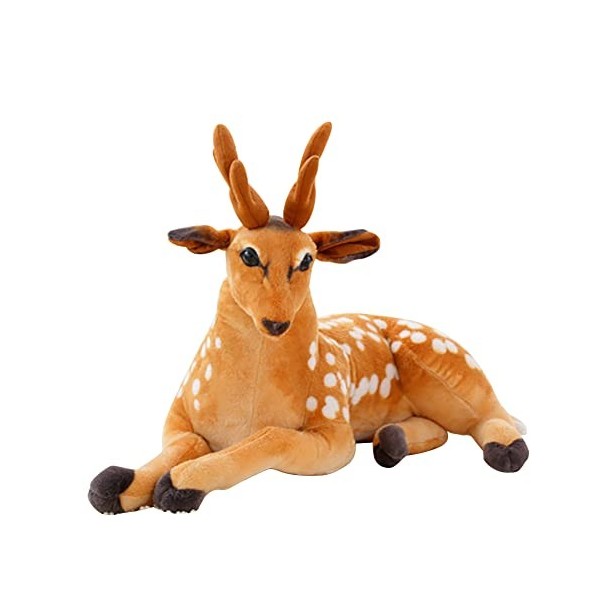 Katutude Cerf en Peluche, Peluche Cerf Geant Mignonne en Peluche Cerf Jouets en Peluche Poupées Animal en Peluche Oreiller An