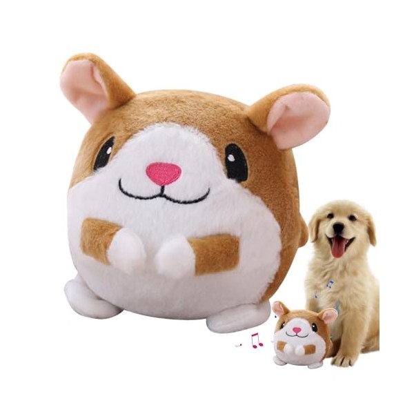 Jouet pour Chien - Balle en Peluche Active | Jouet Chien Lapin Hamster Cochon Peluche Lavable | Jouets Animaux Interactifs Él