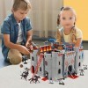 STARLUX – Château Fort Le Château Noir avec Figurines Chevaliers, Soldats, Dragon, Catapultes et Accessoires Inclus – Dès 3 A