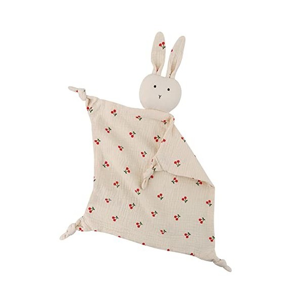 Doudou Lapin Plat En Mousseline De Coton Bio – Peluche Apaisante Pour Bébé, 45x52 Cm, Idéal Pour Le Sommeil Et Le Réconfort – Dès La Naissance