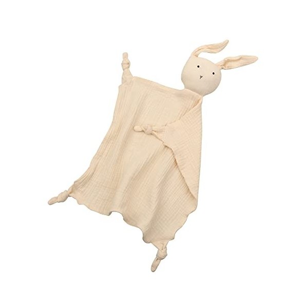 Katutude Doudou Lapin Plat, Peluche Doudou Lapin, Doudou Lapin Serviette Dapaisement pour Bébé, pour Nouveau-Né pour Bébé à 