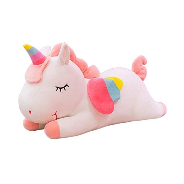 Boosns Poney en Peluche Poupée Licorne en Peluche pour Enfants, Jouets de poupée Jaune30cm 