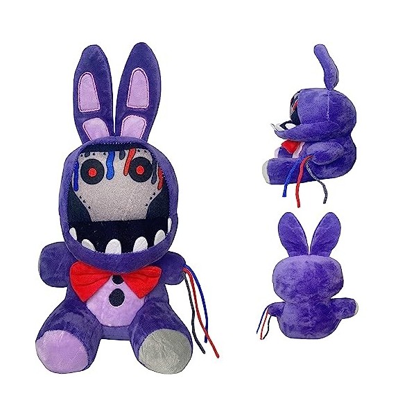 FNAF Withered Purple Bunny Peluches, 8 po FNAF Security Breach Bonnie Doll, Five Nights at Game Jouets à Collectionner pour L