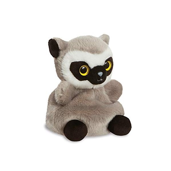 Aurora World Aurora, 61389, Lemmee Le Lémurien, Palm Pals, 13 cm. Peluche, Gris