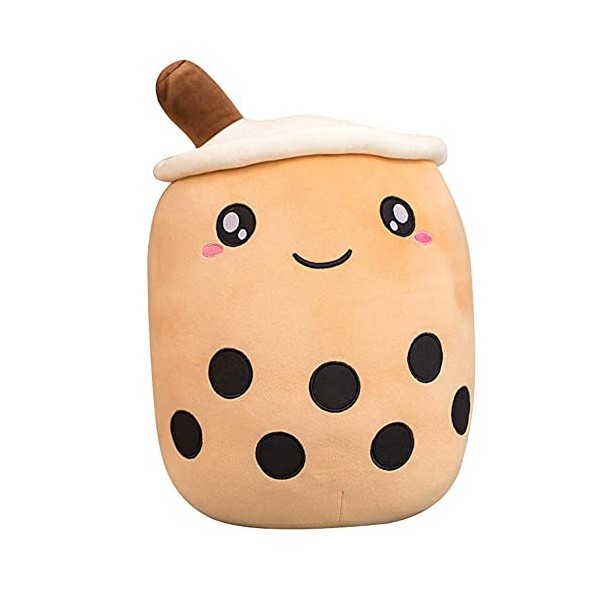 MINUSE Peluche Bubble Tea,Peluche Kawaii,Bubble Tea Cup,Thé au Lait Poupée à thé Coussin pour Enfants Jouet en Peluche Jouet 