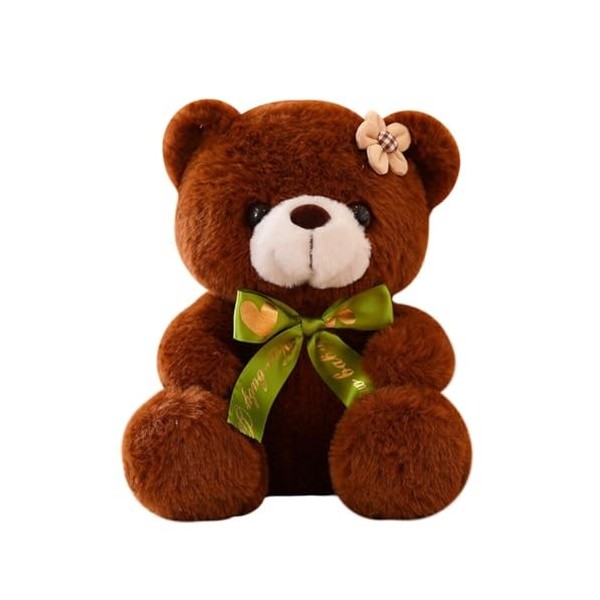 URFEDA Ours en Peluche 20 cm, Jouet en Peluche Ours avec nœud Papillon Doux Mini Animal en Peluche Doudou Ours Mignon poupée 