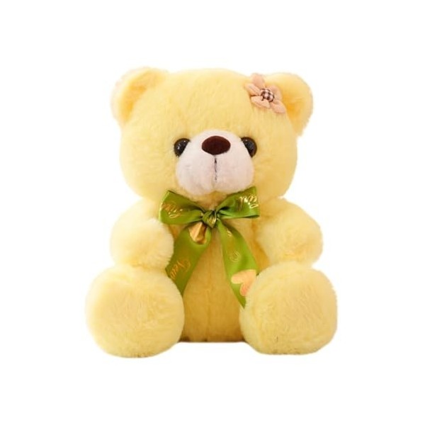 URFEDA Ours en Peluche 20 cm, Jouet en Peluche Ours avec nœud Papillon Doux Mini Animal en Peluche Doudou Ours Mignon poupée 