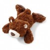 Nici Classic Bear 41498 Peluche Ours couché Marron foncé 20 cm