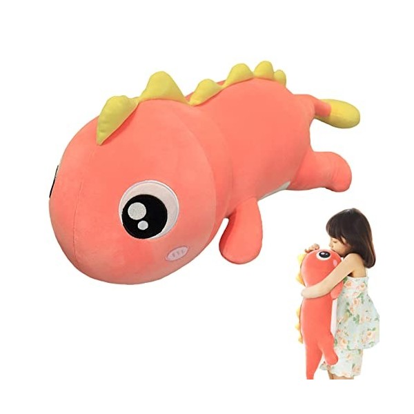 AIYING Dinosaure en Peluche Mignon, 80cm/100cm Peluche Dinosaure Kawaii, Peluche Dinosaure Oreiller, Jouets en Peluche Doux, 