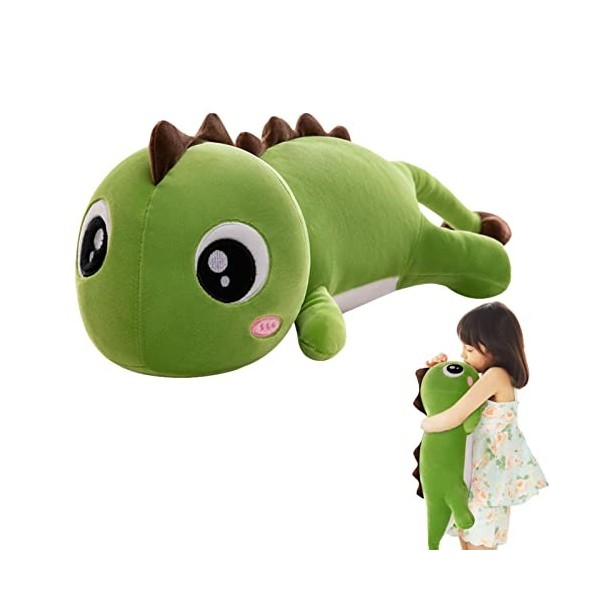 AIYING Dinosaure en Peluche Mignon, 80cm/100cm Peluche Dinosaure Kawaii, Peluche Dinosaure Oreiller, Jouets en Peluche Doux, 