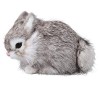 Dilwe Lapin de Simulation, 5,1 X 3,9 X 2,8 Pouces, Lapin en Peluche Mignon Animaux en Peluche Jouet de Lapin de Simulation po