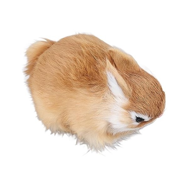 Dilwe Lapin de Simulation, 5,1 X 3,9 X 2,8 Pouces, Lapin en Peluche Mignon Animaux en Peluche Jouet de Lapin de Simulation po