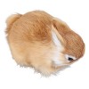 Dilwe Lapin de Simulation, 5,1 X 3,9 X 2,8 Pouces, Lapin en Peluche Mignon Animaux en Peluche Jouet de Lapin de Simulation po