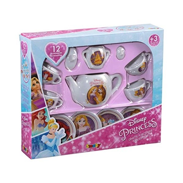 Smoby - Disney Princesses - Dinette Porcelaine - 12 Accessoires - 310569