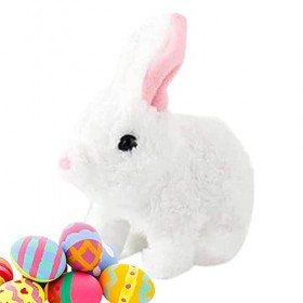 Jouets en peluche lapin de Pâques, Peluche lapin de Pâques, peut marcher  et parler des peluches de lapin électrique