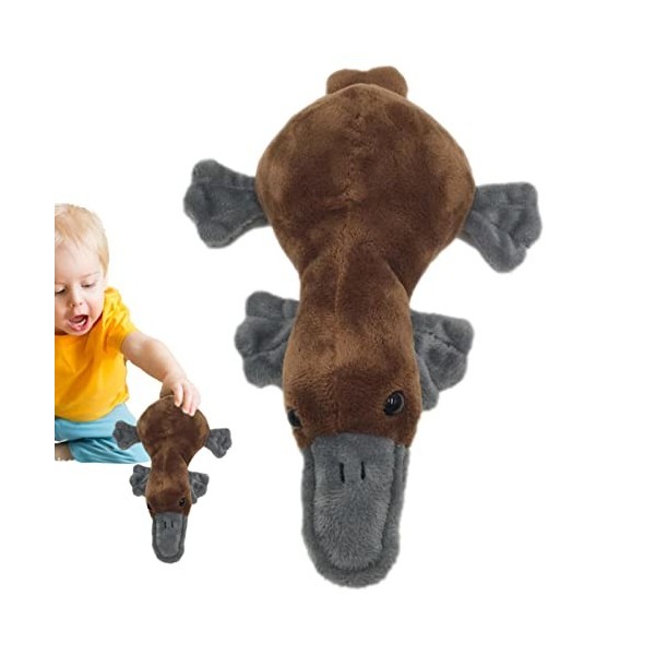 CRAVIN Animal en Peluche ornithorynque | Vivid Stuffed Animals Oreillers Réaliste 8in Mini Ornithorynque Mignon en Peluche,An