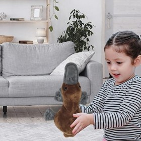CRAVIN Animal en Peluche ornithorynque | Vivid Stuffed Animals Oreillers Réaliste 8in Mini Ornithorynque Mignon en Peluche,An