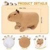 Dreafly Jouet en Peluche Capybara de Simulation, Poupées de Cochon dInde Capybara Animal Mignon, Peluches Réalistes en Capyb