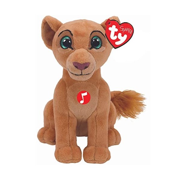 Ty Roi Lion-Peluche musicale Nala 15cm, TY41094, Multicolore