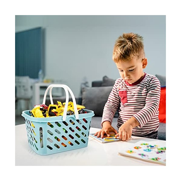 Toyvian Mini panier à provisions avec poignée pour enfants - Mini chariot  de courses pour enfants - Cadeaux danniversaire