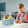 Toyvian Mini panier à provisions avec poignée pour enfants - Mini chariot de courses pour enfants - Cadeaux danniversaire