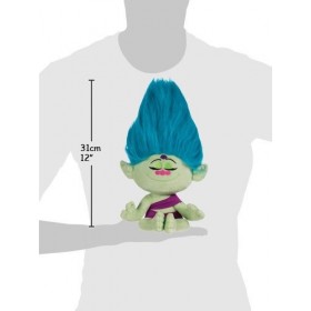 Trolls Les Peluche Cybil 31cm, Cheveux Bleu Clair - Qualité Super Soft