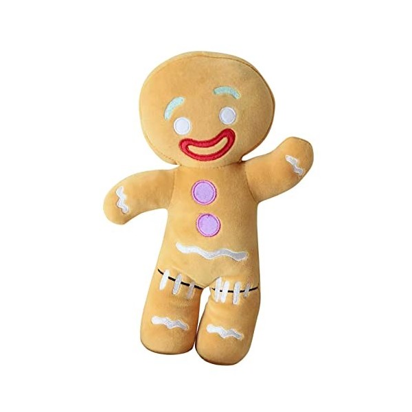 Aibyks Oreiller Bonhomme en Pain Dépice - Jouets en Peluche Décor Pain Dépice | 11,8 Pouces Biscuit Shrek Toys Cookie Man P