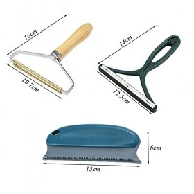 Tucireat Brosse Manuel Anti Poil 3 Pièces Tapis Peluche Vêtements Lint Remover Uproot Lint Remover Manuel Anti Poil Brosse Ma