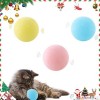 PUPPBUDD Balle Jouet Chat en Forme DOiseau avec Herbe à Chat, Interactif Réaliste Jouet De pour Chats avec Chants doiseaux,