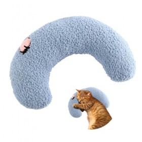 Sozakka Coussin pour Chat Petit Oreiller pour Chats Peluche pour Chaton Coussin Herbe à Chat Jouet pour Chaton Catnip Toy Acc