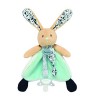 BABY NAT - Doudou attache sucette lapin POUPI "nature" - BN0602 -Beige