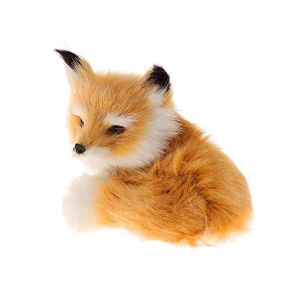 Volking Jouet en Peluche Simulation Renard Jouet Petit Renard Figure en Peluche Jouet en Peluche Jouet en Peluche décoration 