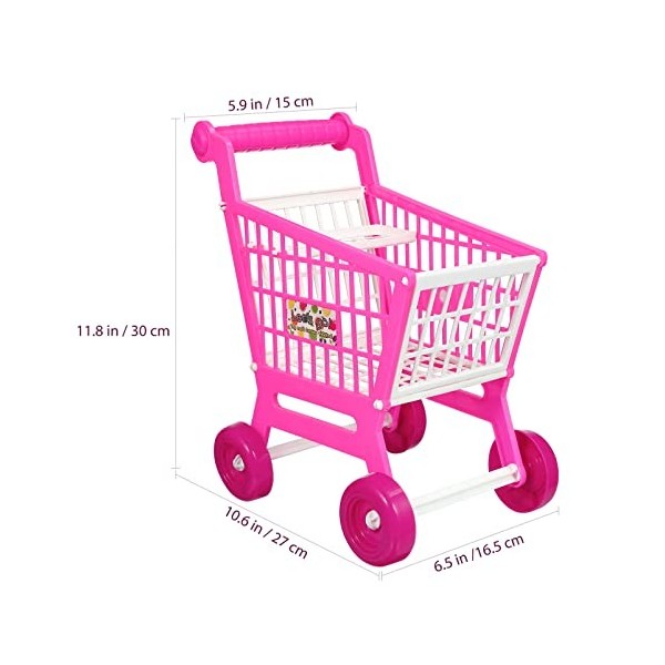 Toyvian 1 jouet chariot de courses mini supermarché chariot enfants jouets chariot de courses jouets