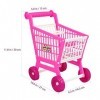 Toyvian 1 jouet chariot de courses mini supermarché chariot enfants jouets chariot de courses jouets