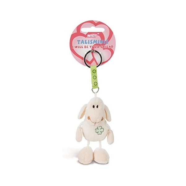 NICI Cheval 7cm Marron-Pendentif Animal câlin lanière, clés Charm Sac Porte-Bonheur avec Message, 49381